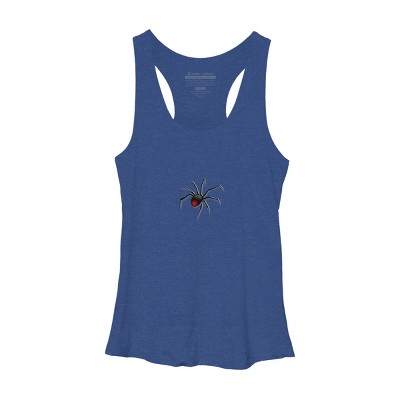 Women's Design By Humans Halloween spider tshirt By bambino Racerback Tank Top