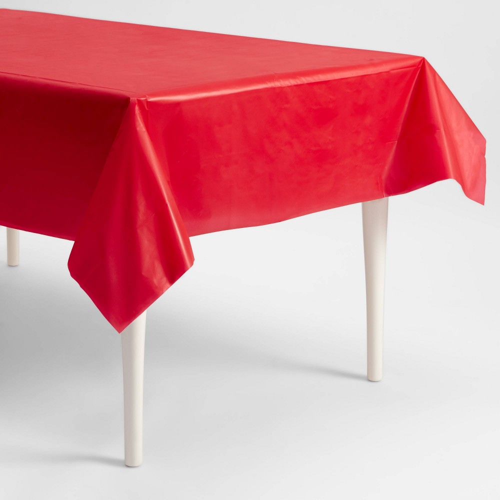 Red Disposable Tablecloth - Wondershop