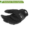 Unique Bargains Full Finger Motorcycle Gloves Carbon Fiber Pattern 1 Pair - 4 of 4