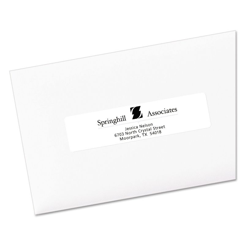 Avery Easy Peel Mailing Address Labels Inkjet 1 x 4 White 2000/Box 8461, 3 of 10