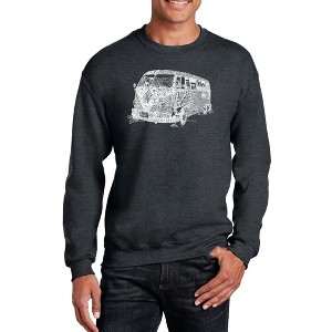 LA Pop Art Men's Word Art Crewneck Sweatshirt - THE 70'S - 1 of 4