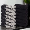 Ribbed Cotton Highly Absorbent Medium Weight 12 Piece Assorted Towel Set by Blue Nile Mills - 2 of 4
