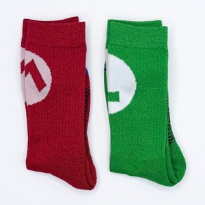 Nintendo Mario & Luigi 2pk Athletic Socks - 1 of 4