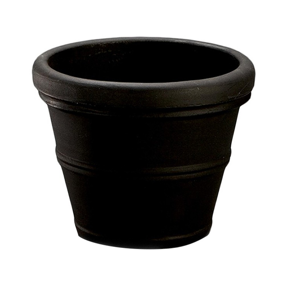 Photos - Flower Pot Crescent Garden 16" Wide Brunello Planter Pots Black