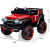 12V Electric Kids Ride on Car with Remote Control, 2 Seater 4WD Off-Road Truck with Decor Spare Tire, Spring Suspension, for Boys Girls - 2 of 4