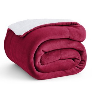 Bedsure Faux Wool Blanket–Solid Color Throw, Ultra Soft and Warm Reversible Blanket for Bed or Couch - 1 of 4
