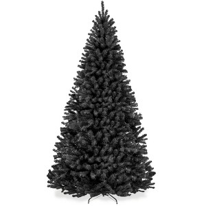 Best Choice Products Artificial Christmas Tree, 7.5ft Premium Unlit Spruce Design, Dense Branches  Black Spruce - 1 of 4