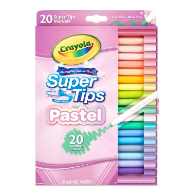 Crayola Supertips 20ct Pastel Markers