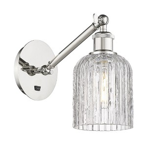Bridal Veil - 1 Light Arm Adjusts Up and Down Wall Sconce In Art Deco Style-9 Inches Tall and 5 Inches Wide - 1 of 1