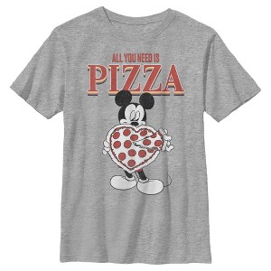 Boy's Disney Mickey Mouse All You Need is Pizza T-Shirt - 1 of 4