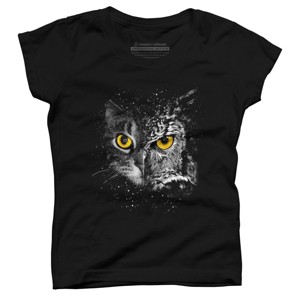 Girl's Design By Humans Disguise Two Face By clingcling T-Shirt - 1 of 3