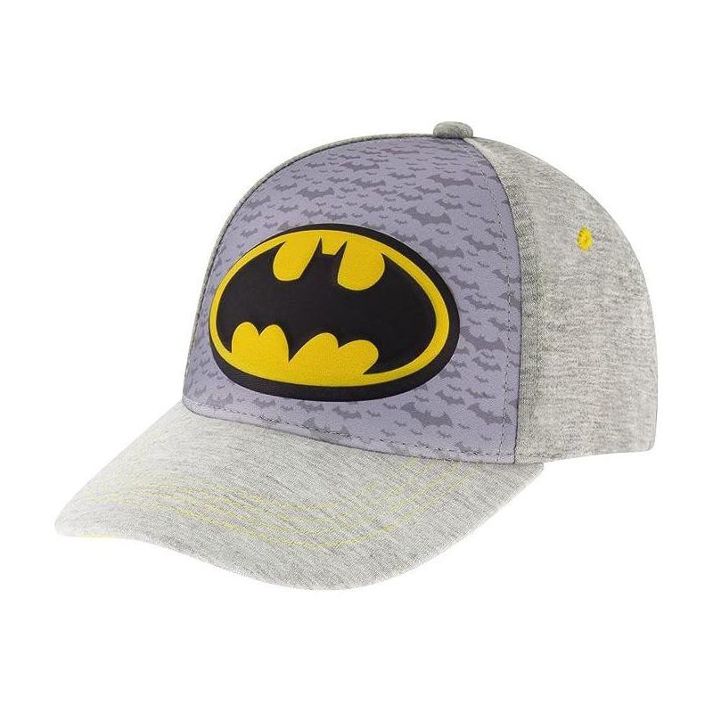 Batman Boys Baseball Cap, Ages 4-7 - Gray, 1 of 5