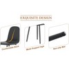 Gulches Set of 6 Black Modern Dining Chairs - Mid-Century Upholstered Side Chairs with Metal Legs, Waterproof PU Leather & Non-Slip Feet - 3 of 4