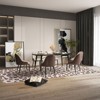 2x6 Runner Leopard Rug - Washable Animal Print Rug, Large Living Room Carpet, Soft Non-Slip Surface, Non-Shedding Brown Carpet, Ideal for Office - 4 of 4