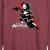 Women's - Avatar: The Last Airbender - Zuko Fire Nation Lightweight French Terry Wide Neck Long Sleeve Shirt - 2 of 4