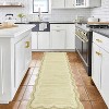 Scalloped Washable Area Rugs for Living Room,Modern Stain Resistant Solid Rug for Bedroom - 2 of 4