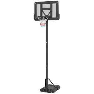 Sevobal Basketball Hoops Portable Swimming Pool Basketball Hoop Height Adjustable with Fillable Base for Backyard Driveway, Black, 35.5"*23.5"*145.8" - 1 of 4