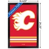 Trends International NHL Calgary Flames - Logo 21 Framed Wall Poster Prints - 3 of 4