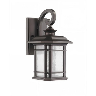 Chloe Lighting Franklin Transitional 1 Light Rubbed Bronze Outdoor Wall Sconce 13" Height
