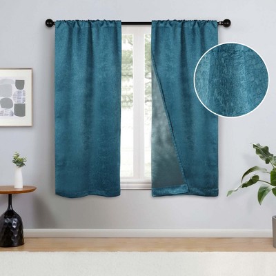 Bohemian Textured Room Darkening Semi-Blackout Curtains, Set of 2 by Blue Nile Mills