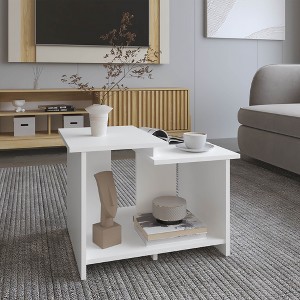 17.7" Engineered Wood Coffee Table, 16.6" High, Modern Design with Multi-Use Functionality for Living Room - 1 of 4