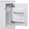 NicBex 30" Bathroom Vanity with Sink, Bathroom Cabinet Storage with 1 Functional Drawers and 1 Spacious Cabinet for Bathroom, White - 2 of 4