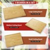 Keechee 3-Piece Bamboo Cutting Board Set with Holder – Versatile Charcuterie & Chopping Boards for Kitchen Meal Prep & Serving - 3 of 4