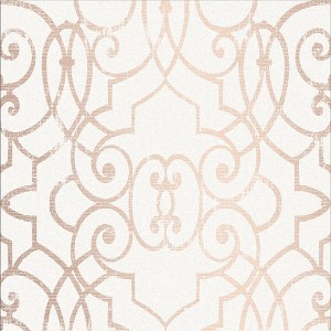 Shoji Blossom White and Rose Gold Geometric Paste the Wall Wallpaper - 1 of 4