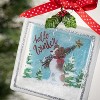 "Hello Winter" Dog Ornament Multicolor 4.5"H Glass - 2 of 2