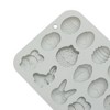 Unique Bargains Chocolate Mould 18-Cavity Easter Egg & Bunny Candy Mould Hand Wash 7.76"x5.04"x0.51" 1 Pc - 4 of 4
