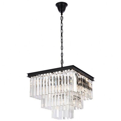 Elegant Lighting Sydney 13 - Light Chandelier in  Matte Black