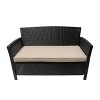 Christopher Knight Home Khaden Outdoor Wicker 4 Seater Chat Set with Fire Pit - 4 of 4