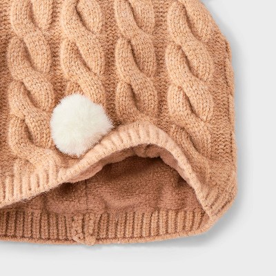 Baby Reindeer Beanie - Cat & Jack Brown - image 3