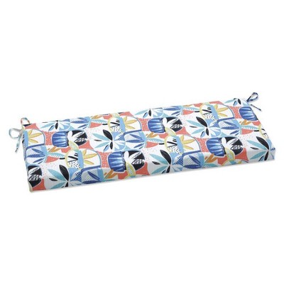Outdoor/Indoor Bench Cushion Upbeat Disco Blue - Pillow Perfect