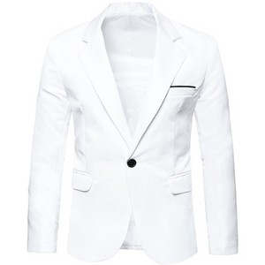 Lars Amadeus Men's Bussiness Casual Slim Fit One Button Dressy Blazer - 1 of 4