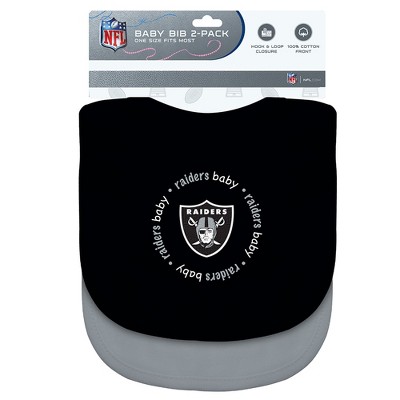 MasterPieces NFL Raiders Baby Fanatic 2-Pack Bibs
