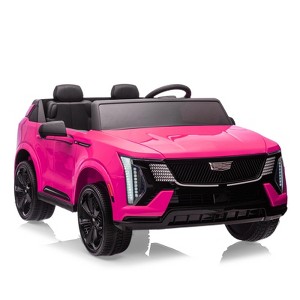 Cadillac Kids Ride-On Car 24V, 2-Seater SUV with Parent Remote Control, MP3 Player LED Lights, Gift for Boys Girls 3-8 Years Old - 1 of 4