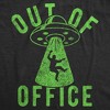Womens Funny T Shirts Out Of Office UFO Sarcastic Alien Graphic Tee For Ladies - Crazy Dog Women's T Shirt - 2 of 4
