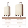 3/2/1pc Luggage Sets, Hardside Spinner Lightweight Suitcase with TSA Lock 20''/24''/28'' 4M -ModernLuxe - 3 of 4
