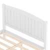 ORRD Full Size Platform Bed, Solid Wood Frame with Strong Slats, No Box Spring Needed, Modern Minimalist White Bed - 4 of 4