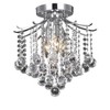 Elegant Lighting Amelia Collection Flush Mount D12in H12in Lt:3 Chrome Finish - 3 of 3