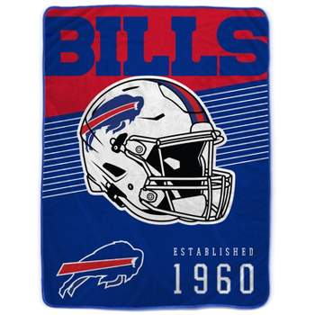 NFL Buffalo Bills Helmet Stripes Flannel Fleece Blanket