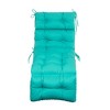 ARTPLAN Outdoor Chasie Lounge Tufted Thick Cushion with Ties,Replacement Wicker Chair Cushion for Paito Fruniture,72x22x4inches - 3 of 4