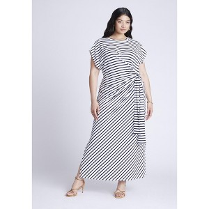 ELOQUII Women's Plus Size Easy Tee Dress - 1 of 3
