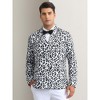 INSPIRE CHIC Men's Party Festival Peak Lapel Double-Breasted Animal Print Blazer - 2 of 4