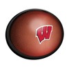 College Football Pigskin Design Oval Slimline Lighted Wall Sign - 2 of 4
