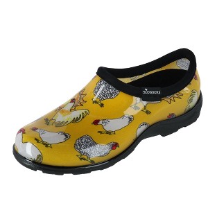 Sloggers Women's Chicken Print Short Rain and Garden Shoes - 1 of 4