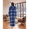 ADR Women's Zip Up Robe with Hood, Women's Long Zipper Robe, Warm Cozy Hooded Bathrobe - 3 of 3