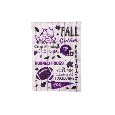 Evergreen Texas Christian University Garden Flag 12 x 18 Inches Indoor Outdoor Decor