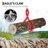 Log Lifting Tongs, Serrated Claw Hook Log Tongs, Heavy Duty Steel Swivel Dragging Tong with Handles for Tractors, Trucks, Forklifts - 3 of 4